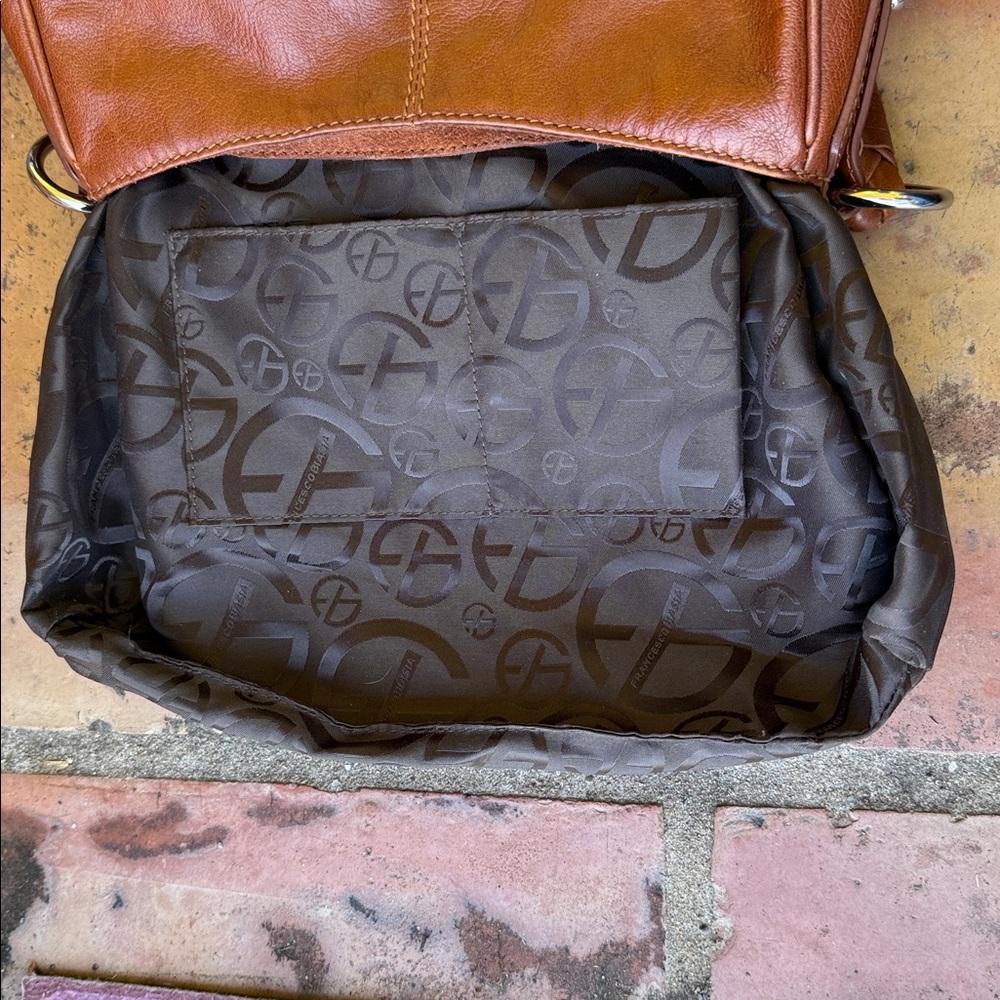 Francesco Biasia Brown Shoulder Bag with Braided Strap - Picture 12 of 12
